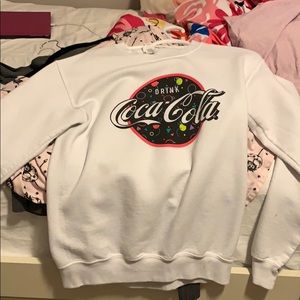 White Coca Cola sweatshirt